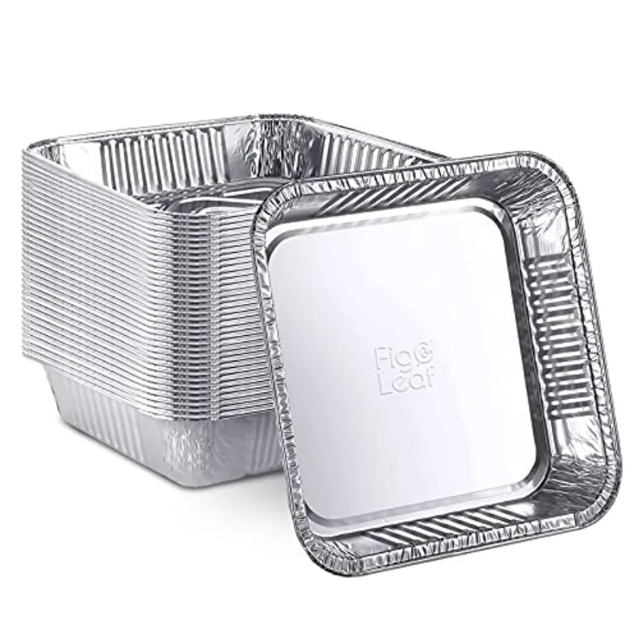 Pack 7" x 7" Square Baking Cake Pans Disposable Aluminum Foil Tins l Portable Food Containers l Perfect for Roasting Toaster Ov
Pack 7" x 7" Square Baking Cake Pans Disposable Aluminum Foil Tins l Portable Food Containers l Perfect for Roasting Toaster Ov