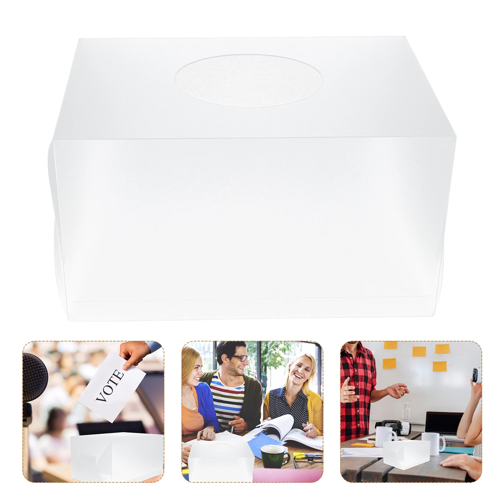 2pcs Lottery Box Transparent Acrylic Storage Bin Promotional Raffle Ticket Container PP Material Large Capacity Sturdy 
2pcs Lottery Box Transparent Acrylic Storage Bin Promotional Raffle Ticket Container PP Material Large Capacity Sturdy