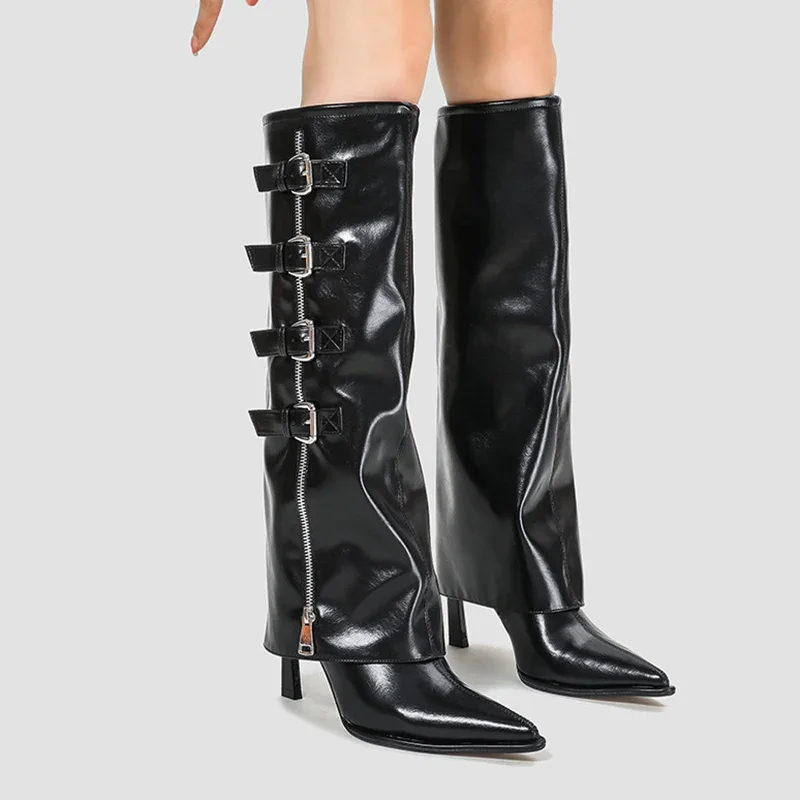 2024 Pant Pants Boots Women's Autumn And Winter New Side Zipper High Heel Fashion Boots Belt Buckle Skinny Long Boots
2024 Pant Pants Boots Women's Autumn And Winter New Side Zipper High Heel Fashion Boots Belt Buckle Skinny Long Boots