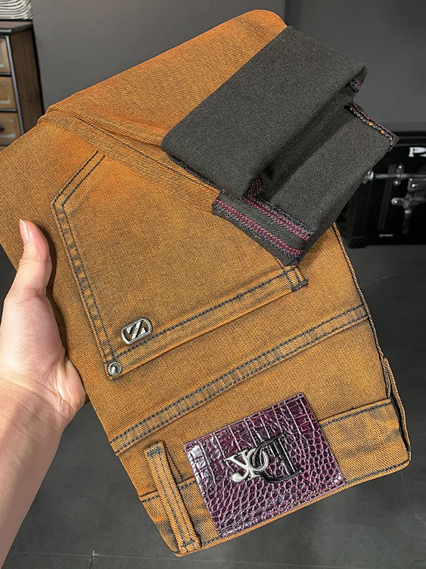 Весенние мужские джинсы прямого кроя из плотной ткани, цвет кофе, премиум-класса, простые, эластичные, повседневные, универсальные, зауженные
Весенние мужские джинсы прямого кроя из плотной ткани, цвет кофе, премиум-класса, простые, эластичные, повседневные, универсальные, зауженные