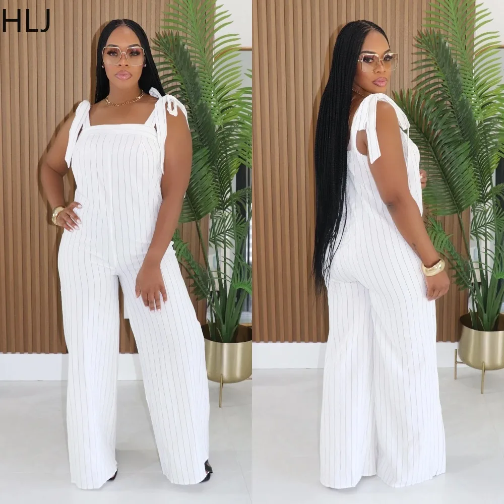 HLJ Fashion Stripe Patchwork Jumpsuits for Woman Spaghetti Strap Backless Wide-leg Pants Rompers Female Streetwear Overalls New
HLJ Fashion Stripe Patchwork Jumpsuits for Woman Spaghetti Strap Backless Wide-leg Pants Rompers Female Streetwear Overalls New