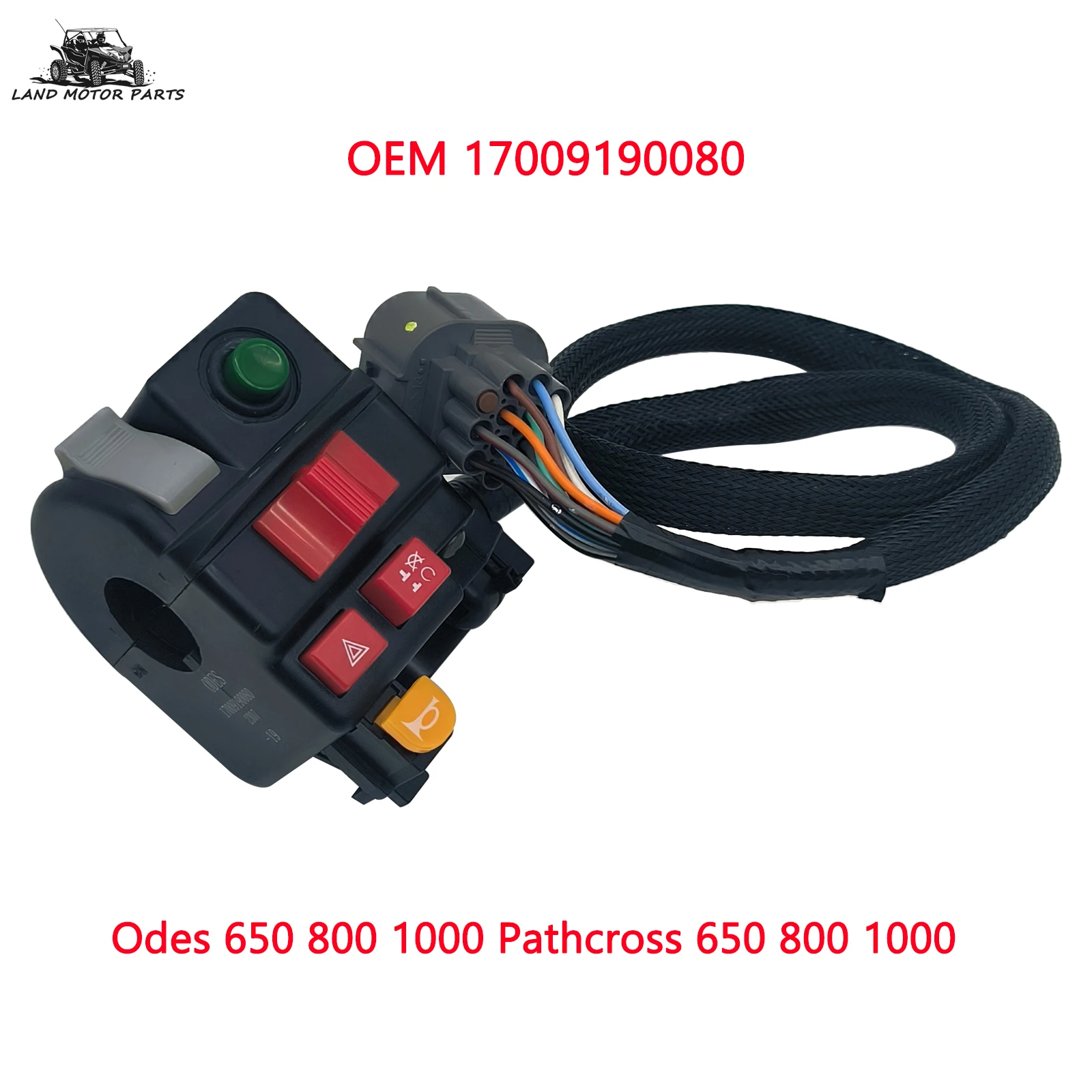 Left Side Shifter Switch Combination Switch for Odes 650 800 1000 Pathcross 650 800 1000 Bennche ATV 17009190080
Left Side Shifter Switch Combination Switch for Odes 650 800 1000 Pathcross 650 800 1000 Bennche ATV 17009190080