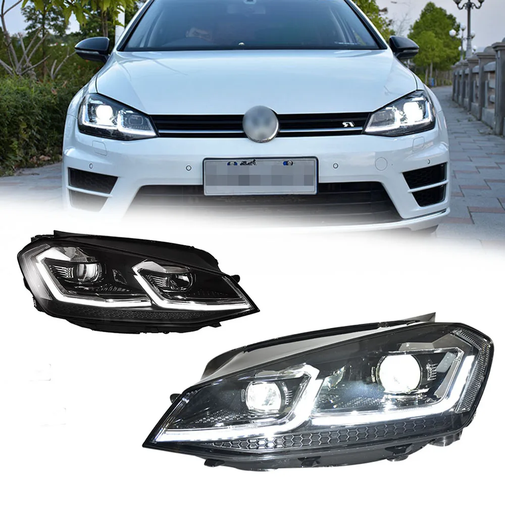 LED HeadLights for VW GOLF 7 GOLF 7.5 13-20 new style full led DRL Car head lamp Assembly Signal Auto Accessories Modified Lamp
LED HeadLights for VW GOLF 7 GOLF 7.5 13-20 new style full led DRL Car head lamp Assembly Signal Auto Accessories Modified Lamp