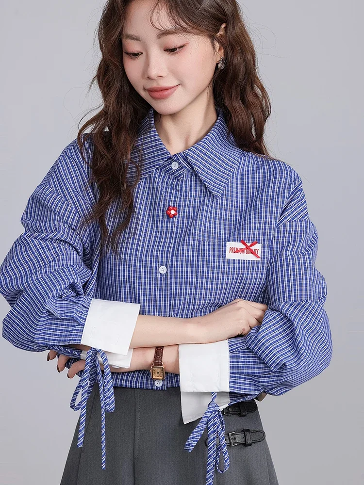 Korean Plaid Shirt Women Loose Vintage Long Sleeve Spring Blouse Design Retro Casual Oversize All Match Female Blouse Femmes
Korean Plaid Shirt Women Loose Vintage Long Sleeve Spring Blouse Design Retro Casual Oversize All Match Female Blouse Femmes