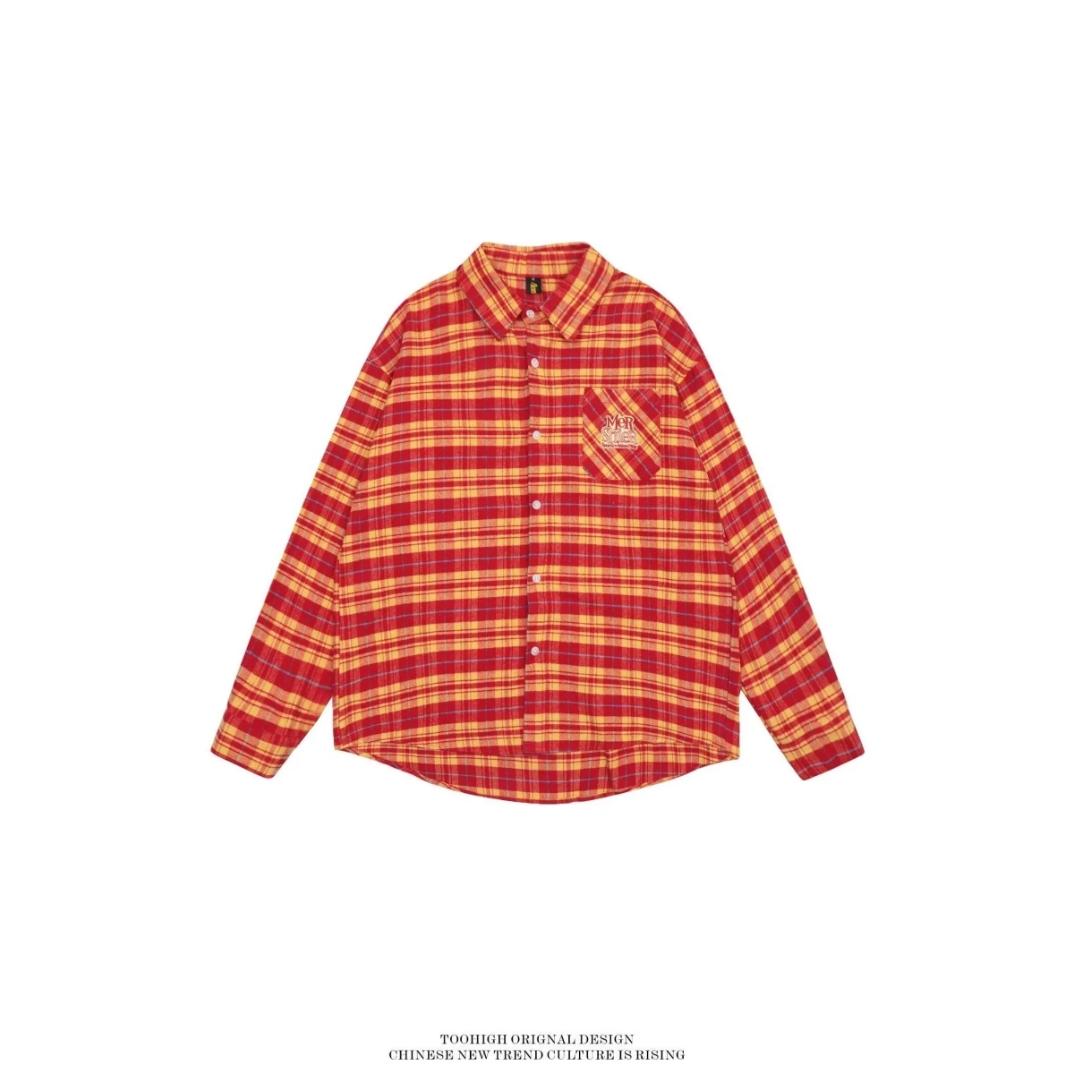 Heavyweight American Retro Orange Plaid Shirt Jacket Unisex Spring Autumn Casual Versatile Couple's Shirt Coat Polyester Fiber
Heavyweight American Retro Orange Plaid Shirt Jacket Unisex Spring Autumn Casual Versatile Couple's Shirt Coat Polyester Fiber