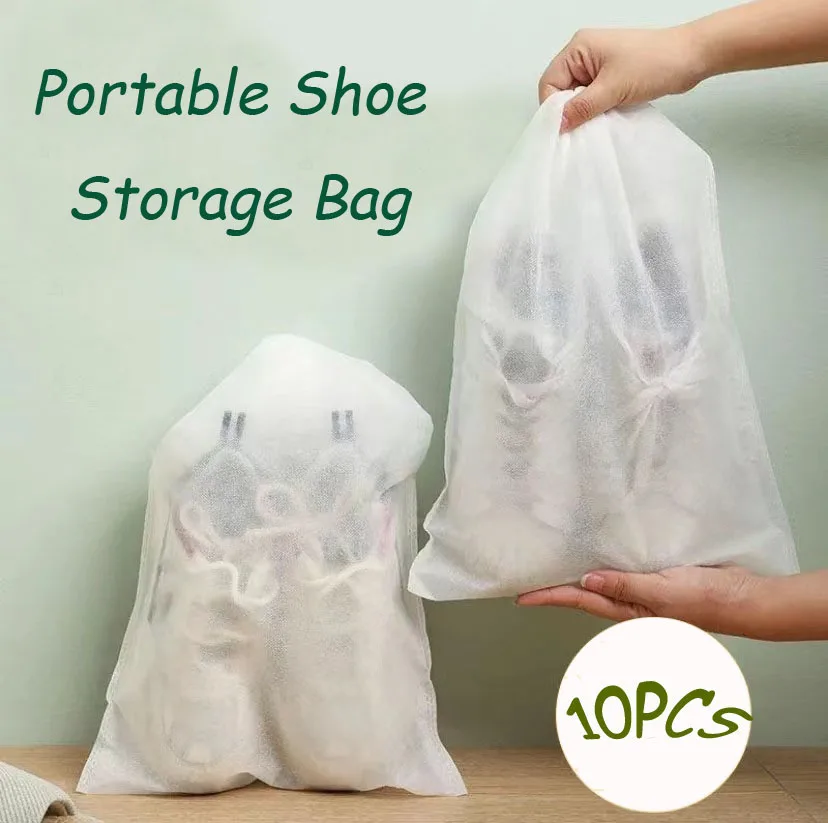 10Pcs Shoes Dustproof Bag Covers Non-Woven Drawstring Clear Storage Bag Travel Pouch Drying Bags Shoes Protect Organizer
10Pcs Shoes Dustproof Bag Covers Non-Woven Drawstring Clear Storage Bag Travel Pouch Drying Bags Shoes Protect Organizer