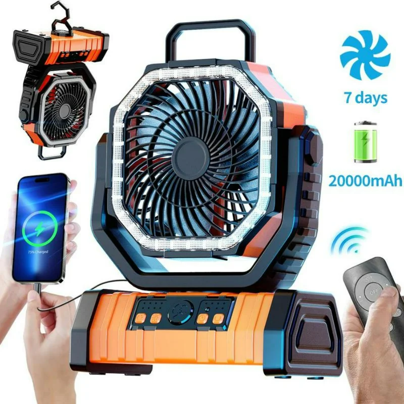 Perfect Portable Camping Fan with Bright LED Light - Versatile and Convenient Mother's Day Present for Outdoor Enthusiasts! 8-Ho
Perfect Portable Camping Fan with Bright LED Light - Versatile and Convenient Mother's Day Present for Outdoor Enthusiasts! 8-Ho