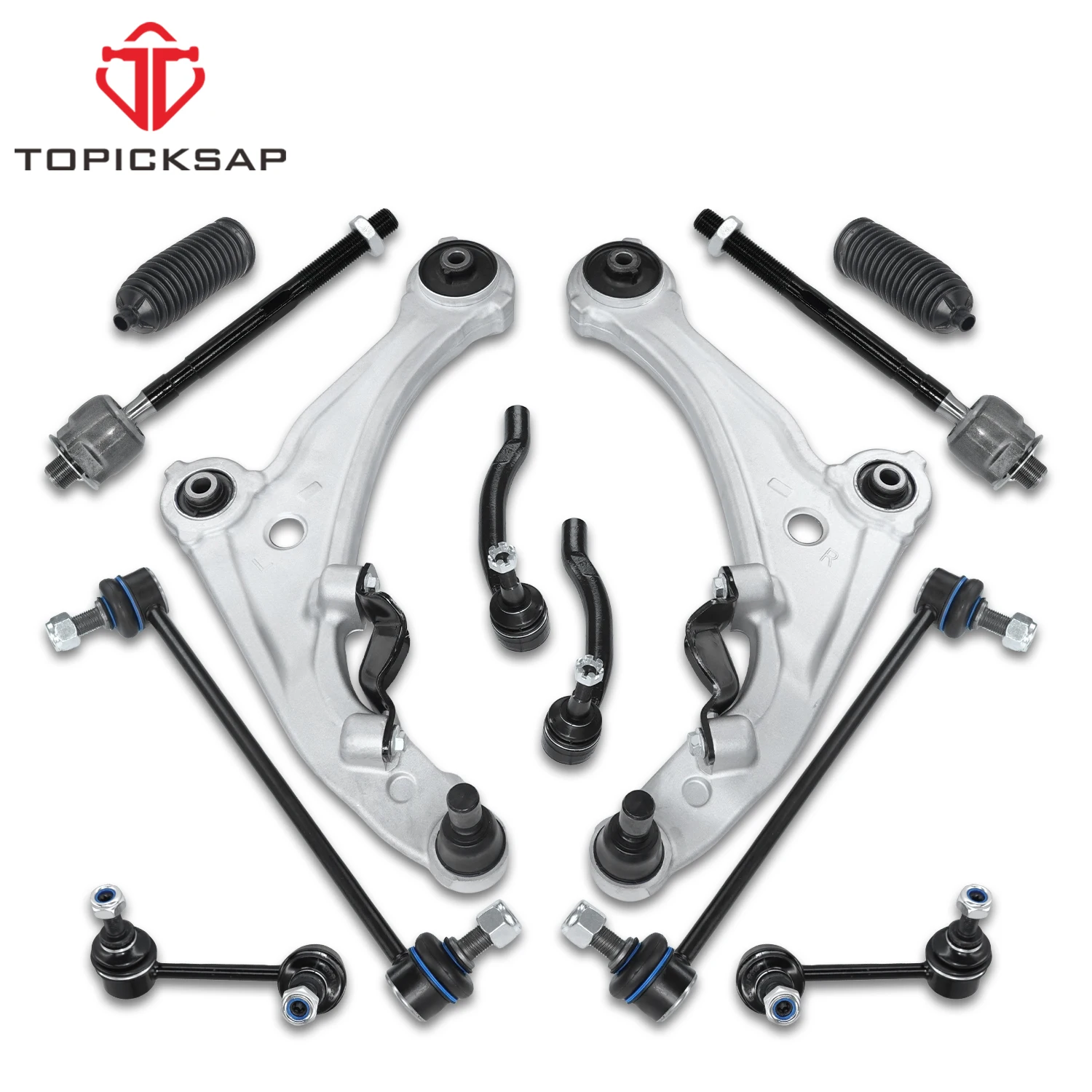 TOPICKSAP 12Pcs Front Control Arm Tie Rod End Stabilizer Sway Bar End for Nissan Altima 2007-2012 54668JA000 54618JA000
TOPICKSAP 12Pcs Front Control Arm Tie Rod End Stabilizer Sway Bar End for Nissan Altima 2007-2012 54668JA000 54618JA000