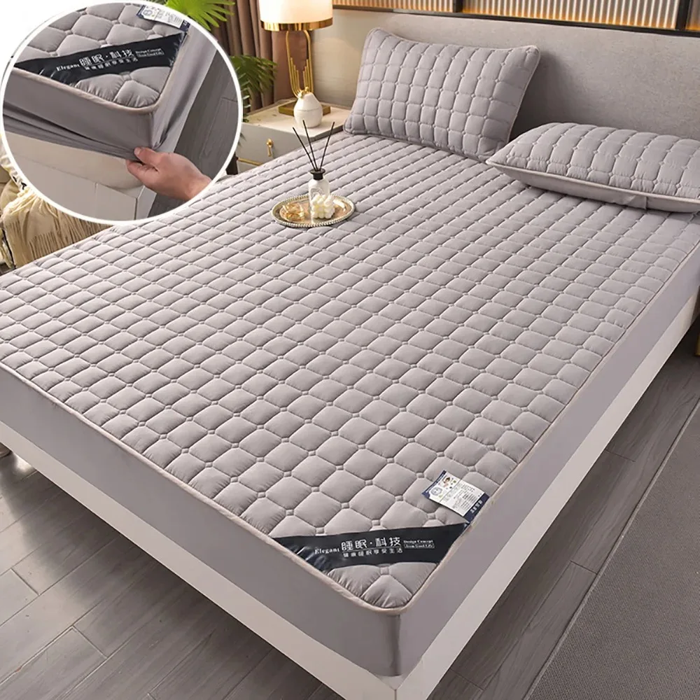 Elasticity Waterproof Mattress Protect Cover, Thickened Laminated Quilted Cotton Fitted Sheet,Grade Antibacterial, Breathable
Elasticity Waterproof Mattress Protect Cover, Thickened Laminated Quilted Cotton Fitted Sheet,Grade Antibacterial, Breathable