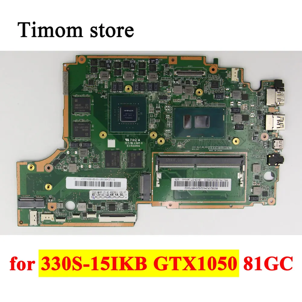 I78550U I58250U I57200U GTX1050 GPU MB для ideapad 330S-15IKB GTX1050 81GC Оригинальная независимая материнская плата для ноутбука
I78550U I58250U I57200U GTX1050 GPU MB для ideapad 330S-15IKB GTX1050 81GC Оригинальная независимая материнская плата для ноутбука