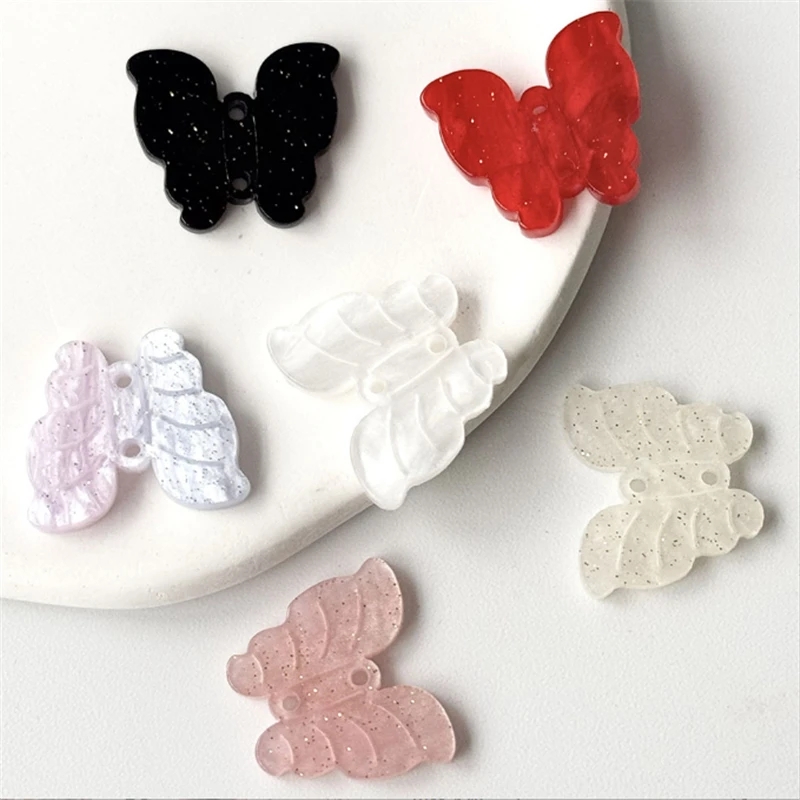 100 Pieces/Lot New Resin Acetic Acid Animal Butterfly Charm Connectors DIY Ornament Hair Earrings Jewelry Findings Accessories
100 Pieces/Lot New Resin Acetic Acid Animal Butterfly Charm Connectors DIY Ornament Hair Earrings Jewelry Findings Accessories