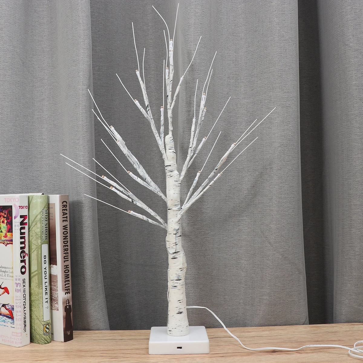 24 LEDs White Birch Tree Lamp Eco Friendly Energy Saving Bedroom Living Room Decor Adjustable Branches Night Lamp
24 LEDs White Birch Tree Lamp Eco Friendly Energy Saving Bedroom Living Room Decor Adjustable Branches Night Lamp