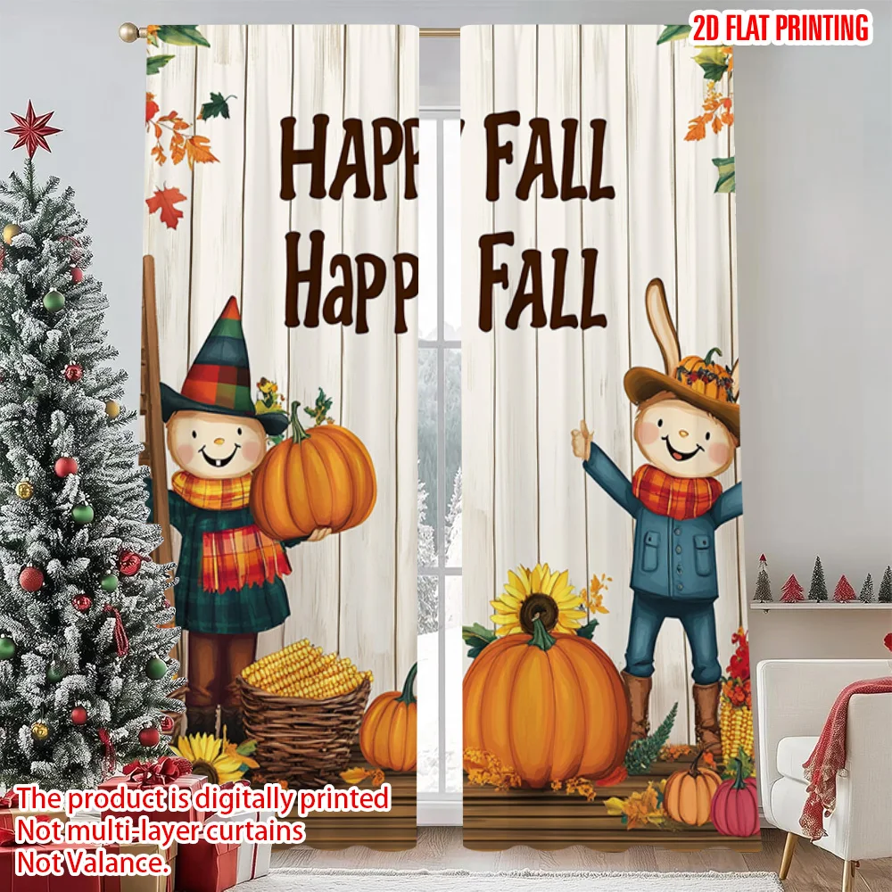 2pcs 2D flat printing Merry Christmas Curtains Autumn Harvest Autumn Harvest Fabric Without Electricity Festive Holiday Perfect
2pcs 2D flat printing Merry Christmas Curtains Autumn Harvest Autumn Harvest Fabric Without Electricity Festive Holiday Perfect