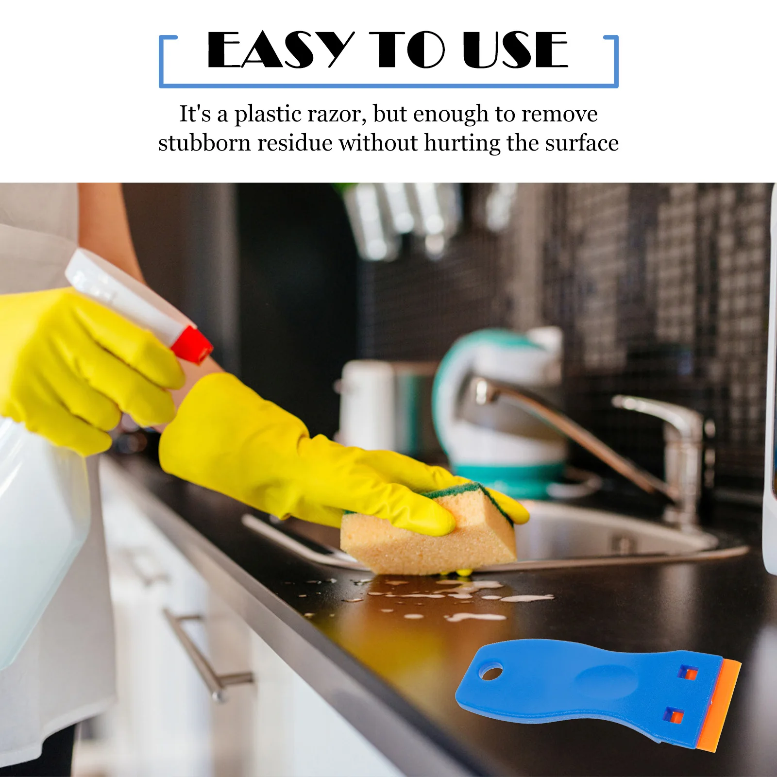Glue Remover Cleaning Scraper Plastic Shaving Tool for Stickers Labels Decals Paint Removal on Glass Metal Mirrors
Glue Remover Cleaning Scraper Plastic Shaving Tool for Stickers Labels Decals Paint Removal on Glass Metal Mirrors