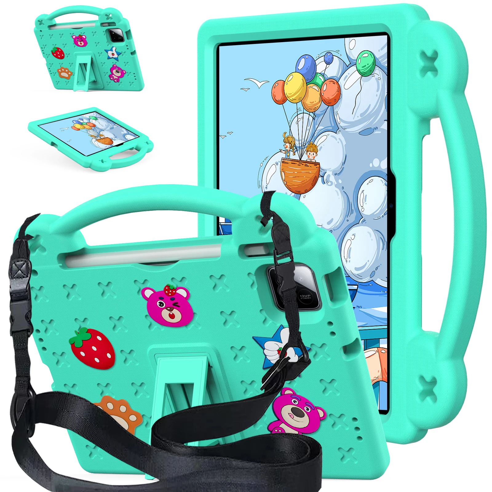 Kids EVA Handle Case For Xiaomi Pad 7 11.2 inch 2024 Pad 7 Pro 11.2" Shockproof Cute Strawberry Bear Cover with Shoulder Straps
Kids EVA Handle Case For Xiaomi Pad 7 11.2 inch 2024 Pad 7 Pro 11.2" Shockproof Cute Strawberry Bear Cover with Shoulder Straps