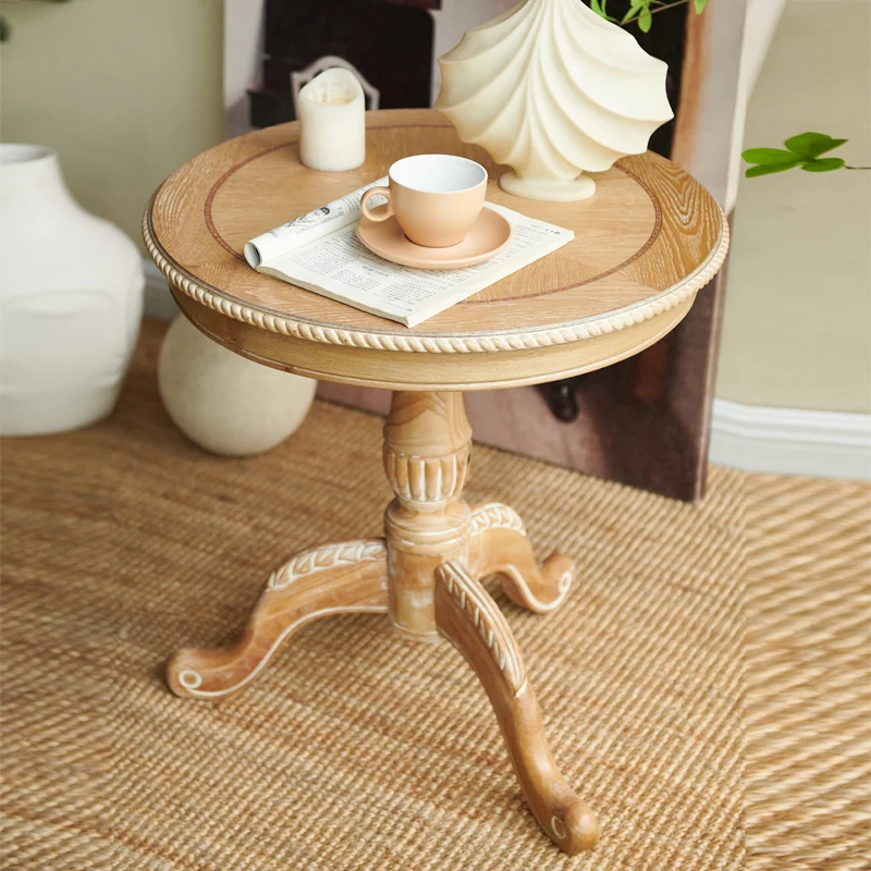 Furniture wood coffee table retro American 60cm small round table European wedding photography photo home sofa corner table
Furniture wood coffee table retro American 60cm small round table European wedding photography photo home sofa corner table