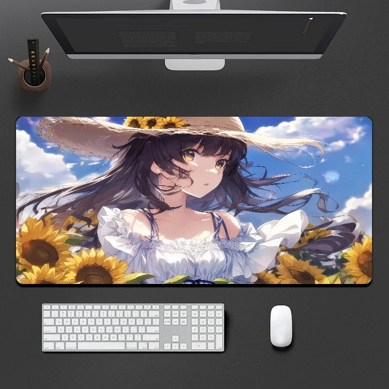 VIKAMA Large-sized Table Mat with Anime Sunflower Field Landscape - Anti-slip Computer Keyboard Pad - Computer Desktop Decor
VIKAMA Large-sized Table Mat with Anime Sunflower Field Landscape - Anti-slip Computer Keyboard Pad - Computer Desktop Decor