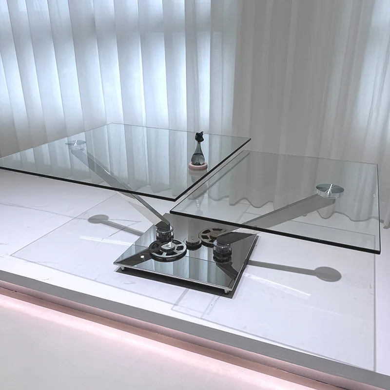 Tempered glass square coffee table light luxury high-end mechanical rotating creative living room stainless steel 2024 new coffe
Tempered glass square coffee table light luxury high-end mechanical rotating creative living room stainless steel 2024 new coffe