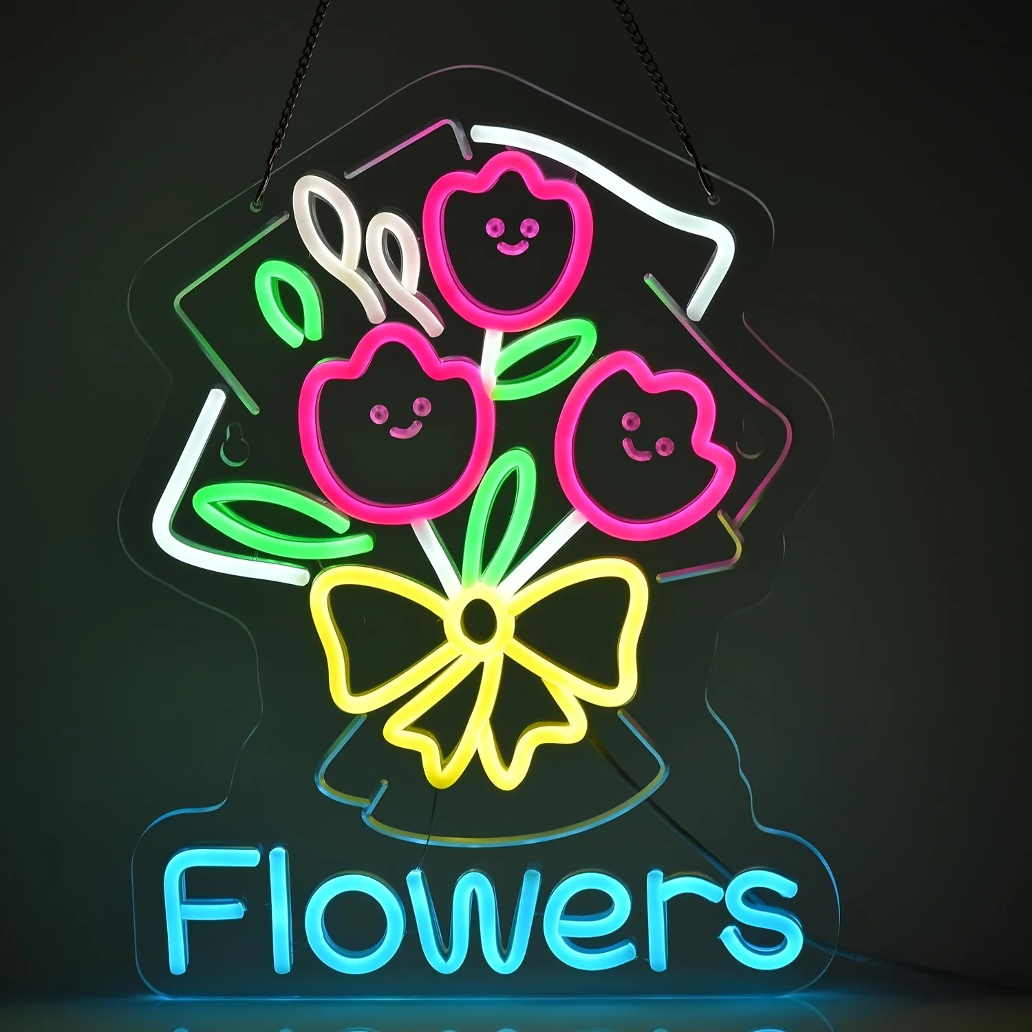 Flowers LED Neon Sign for Home Decor Bedroom Living Room Shop Window Romantic Cute Wall Art Lighting Gift Happy Atmosphere
Flowers LED Neon Sign for Home Decor Bedroom Living Room Shop Window Romantic Cute Wall Art Lighting Gift Happy Atmosphere