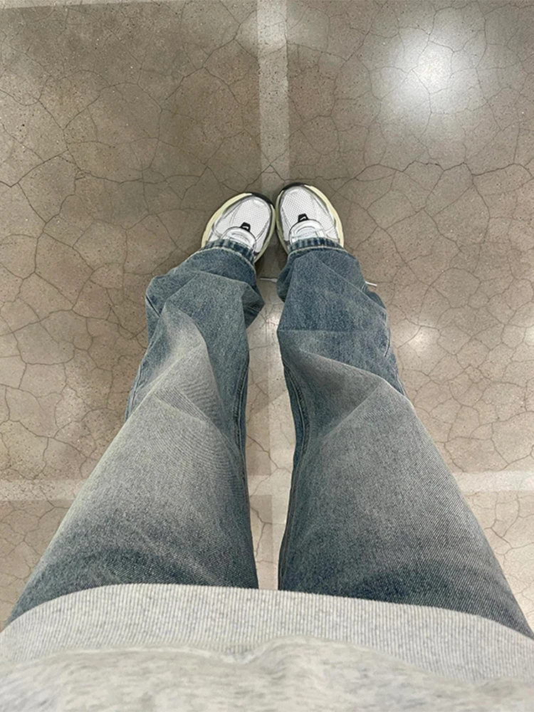 Blue Elastic Jeans Men's Loose BF Lazy Sle Micro Flare Pants American High Street Straight Leg Trousers Youth Trend Wear
Blue Elastic Jeans Men's Loose BF Lazy Sle Micro Flare Pants American High Street Straight Leg Trousers Youth Trend Wear