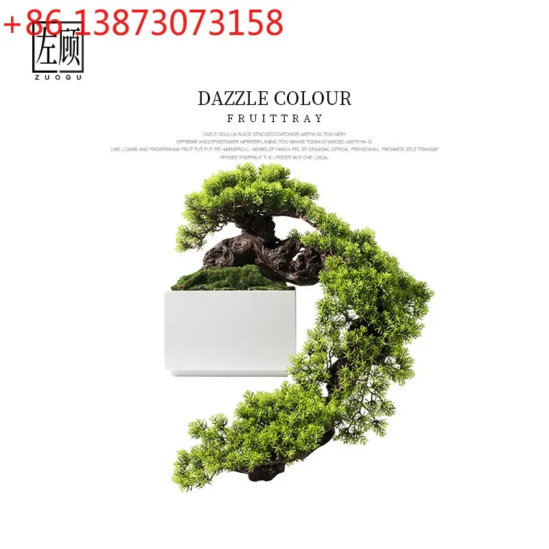 Simulation plant welcome pine bonsai new Chinese model room entrance zen green plant decoration
Simulation plant welcome pine bonsai new Chinese model room entrance zen green plant decoration