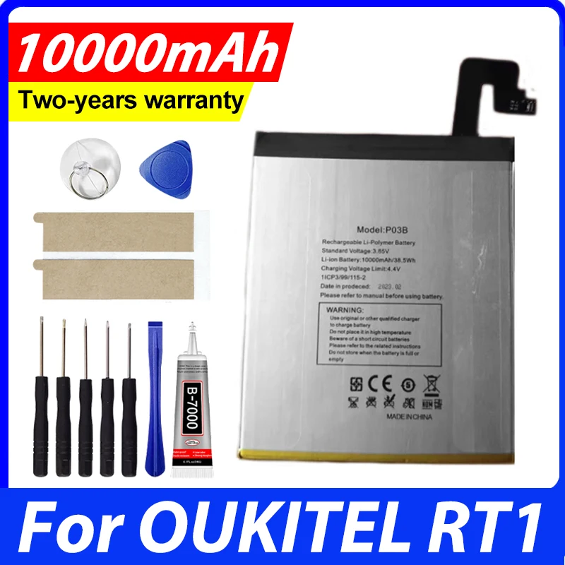 P03 Battery 10000mAh For OUKITEL RT1 Mobile Phone Bateria With Tools
P03 Battery 10000mAh For OUKITEL RT1 Mobile Phone Bateria With Tools
