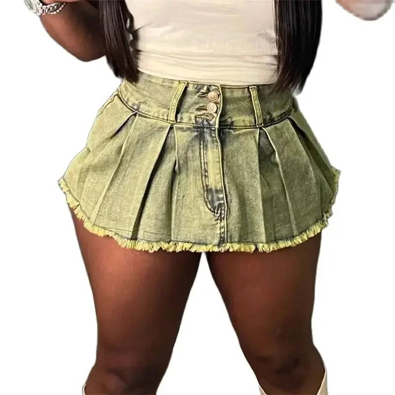 Vintage Solid Color Women High Waist Ultra-short Skirt Slim Fit Wrap Hip Half-body Dress Splicing Tassel Hem Female Casual Wear
Vintage Solid Color Women High Waist Ultra-short Skirt Slim Fit Wrap Hip Half-body Dress Splicing Tassel Hem Female Casual Wear