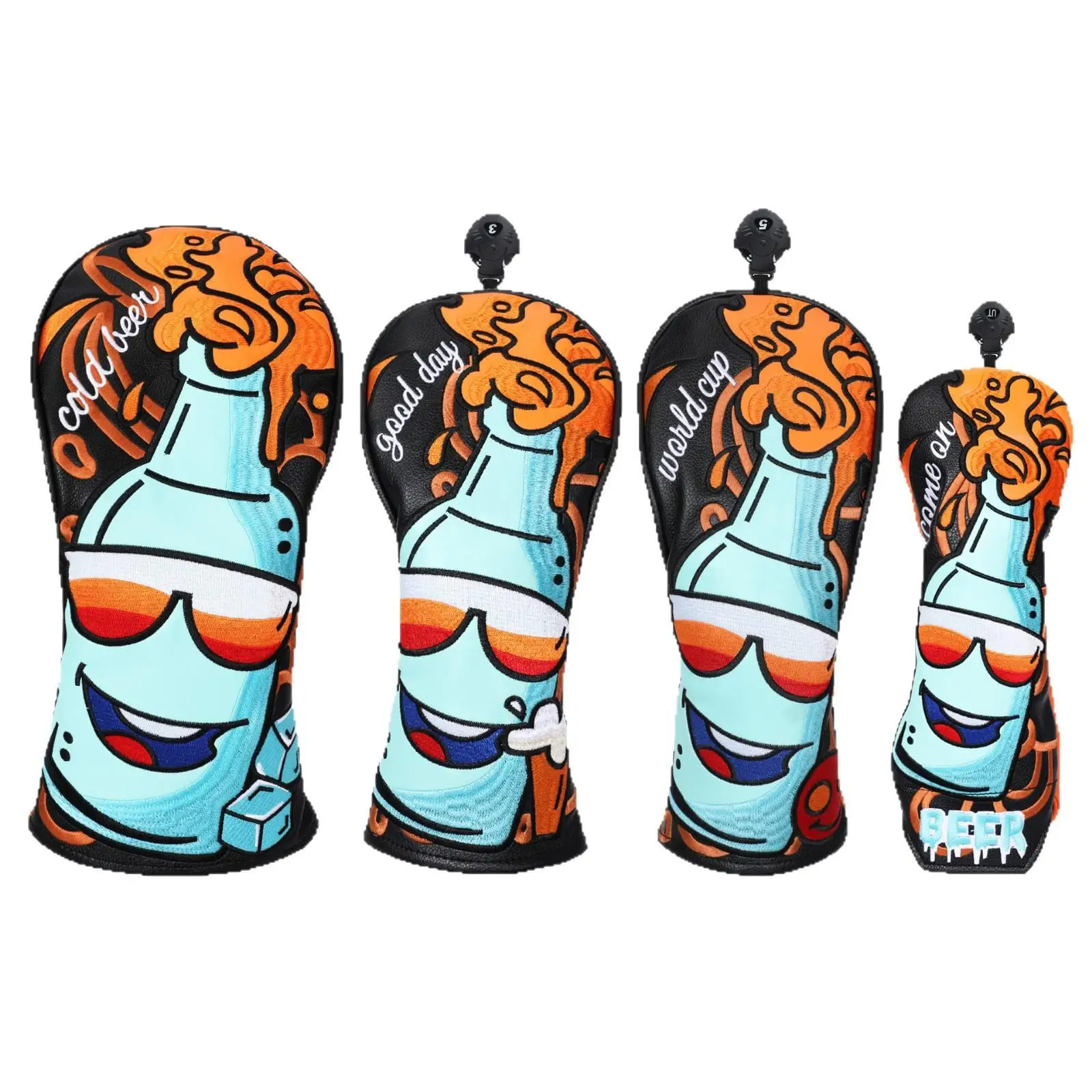 Деревянный чехол для шеста для гольфа, чехол для пива с мультяшным рисунком, чехол для клуба, изысканная вышивка, водонепроницаемый и износостойкий из искусственной кожи
Деревянный чехол для шеста для гольфа, чехол для пива с мультяшным рисунком, чехол для клуба, изысканная вышивка, водонепроницаемый и износостойкий из искусственной кожи