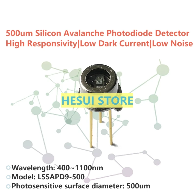 LSSAPD9-500 500um silicon avalanche photodiode detector APD peak response @900nm
LSSAPD9-500 500um silicon avalanche photodiode detector APD peak response @900nm