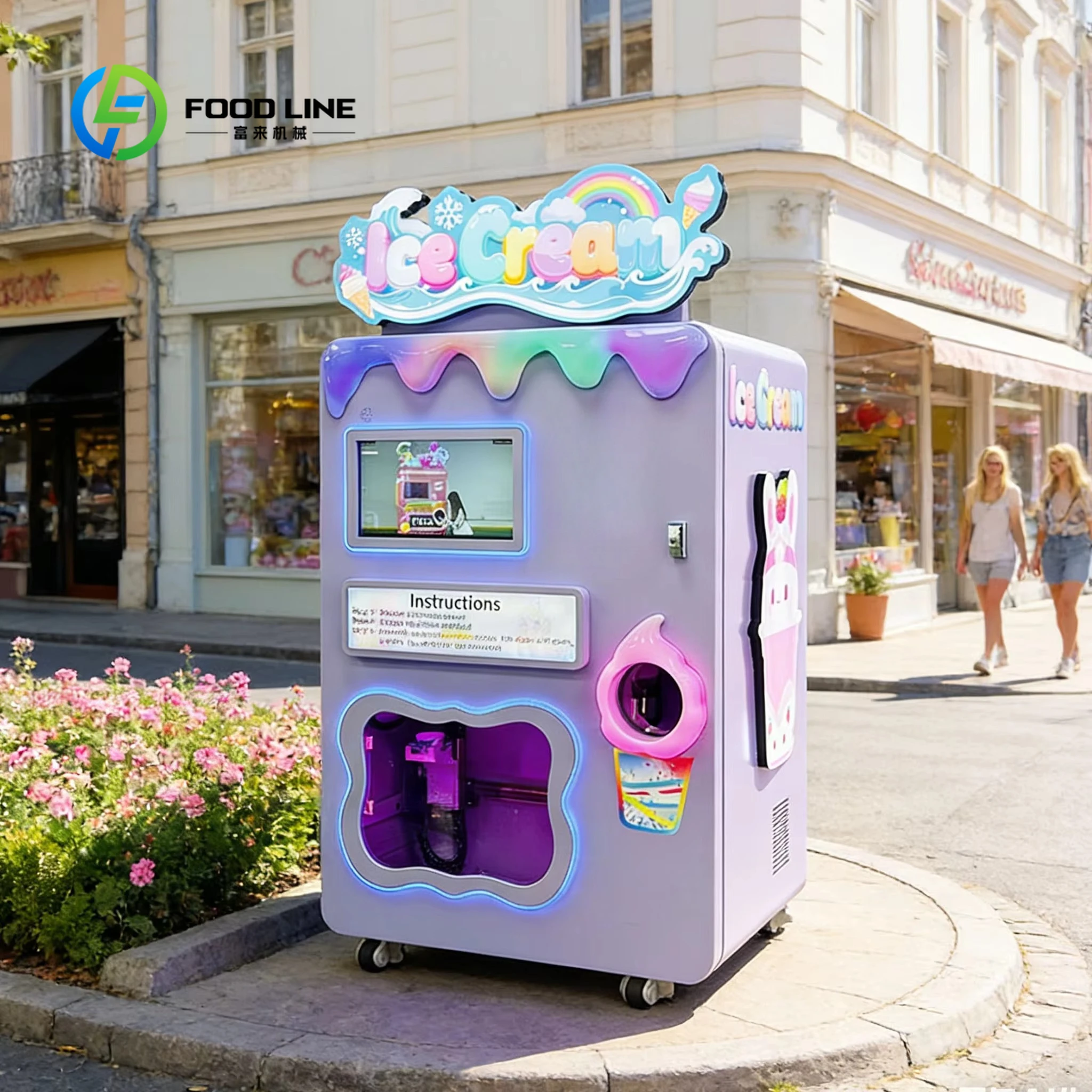 Commercial Ice Cream Vending Maker Automatic Whippy Frozen Dessert Dispenser Premium Quality Soft Serve Machine Customized
Commercial Ice Cream Vending Maker Automatic Whippy Frozen Dessert Dispenser Premium Quality Soft Serve Machine Customized
