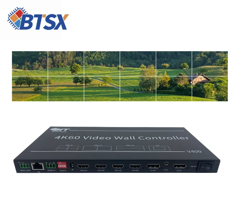 Saling 2x4 2x6 3x4 Video Wall Controller 4k 8k HDMI Tv Rotating Splicing Processor 1x9 3x3 2x9 3x6 HD Videowall Controller
Saling 2x4 2x6 3x4 Video Wall Controller 4k 8k HDMI Tv Rotating Splicing Processor 1x9 3x3 2x9 3x6 HD Videowall Controller