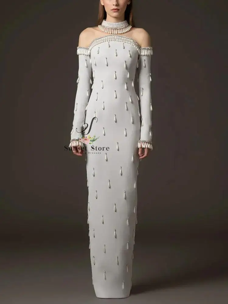 Customized 2025 Designer Vestido Women's Spliced Mesh Diamonds Beaded Long Sleeved Floor Length Maxi Long Dress
Customized 2025 Designer Vestido Women's Spliced Mesh Diamonds Beaded Long Sleeved Floor Length Maxi Long Dress