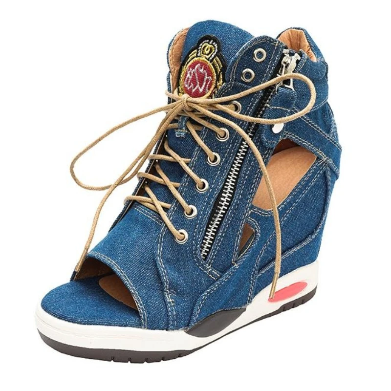 2026 New 9cm Summer New Women's Comfortable Wedge Heels With Stylish And Simple Denim Canvas Single Round head wedges Shoes
2026 New 9cm Summer New Women's Comfortable Wedge Heels With Stylish And Simple Denim Canvas Single Round head wedges Shoes
