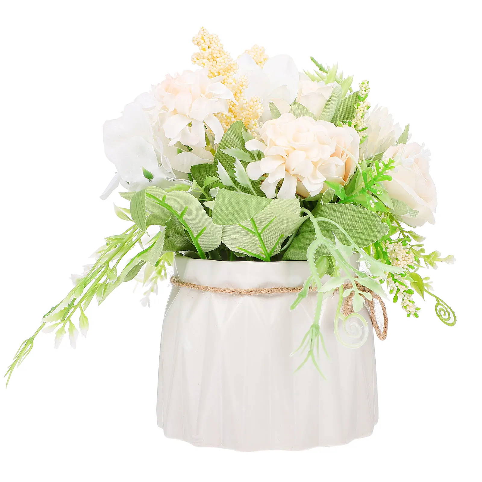 Artificial Bonsai Faux Flower Decor Simulation Plants Ceramics Vase Home Office Desk Fake Plants Adornment Lifelike Rose
Artificial Bonsai Faux Flower Decor Simulation Plants Ceramics Vase Home Office Desk Fake Plants Adornment Lifelike Rose