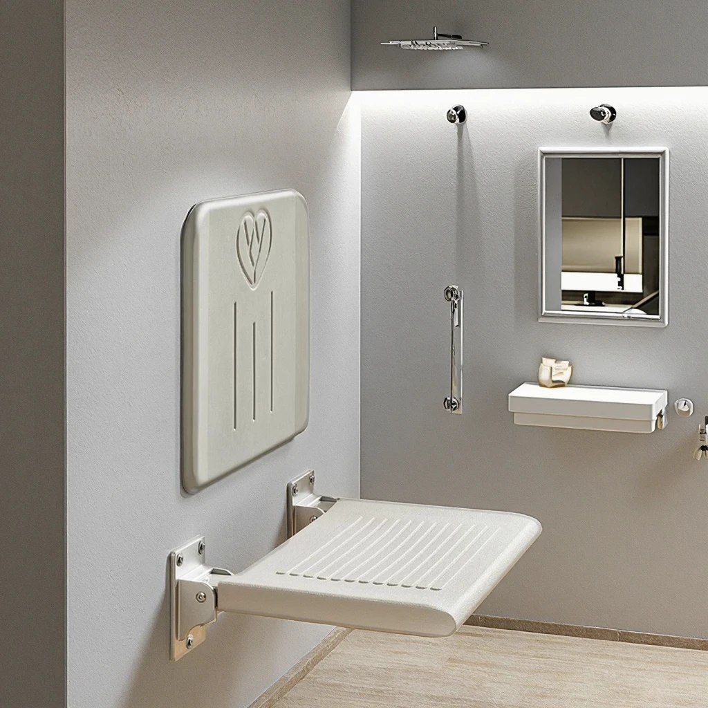 Modern Stainless Steel Bathroom Folding Stool Wall-mounted Non-slip Shower Seat Suitable for Elderly Toilet Bathroom Stool
Modern Stainless Steel Bathroom Folding Stool Wall-mounted Non-slip Shower Seat Suitable for Elderly Toilet Bathroom Stool