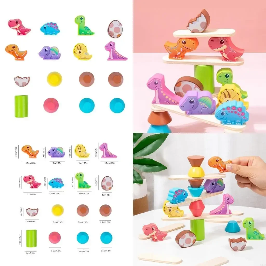 Игрушка-балансир на тему динозавра для малышей, деревянный балансирующий и штабелируемый блок, настольная игра, идеальный для
Игрушка-балансир на тему динозавра для малышей, деревянный балансирующий и штабелируемый блок, настольная игра, идеальный для
