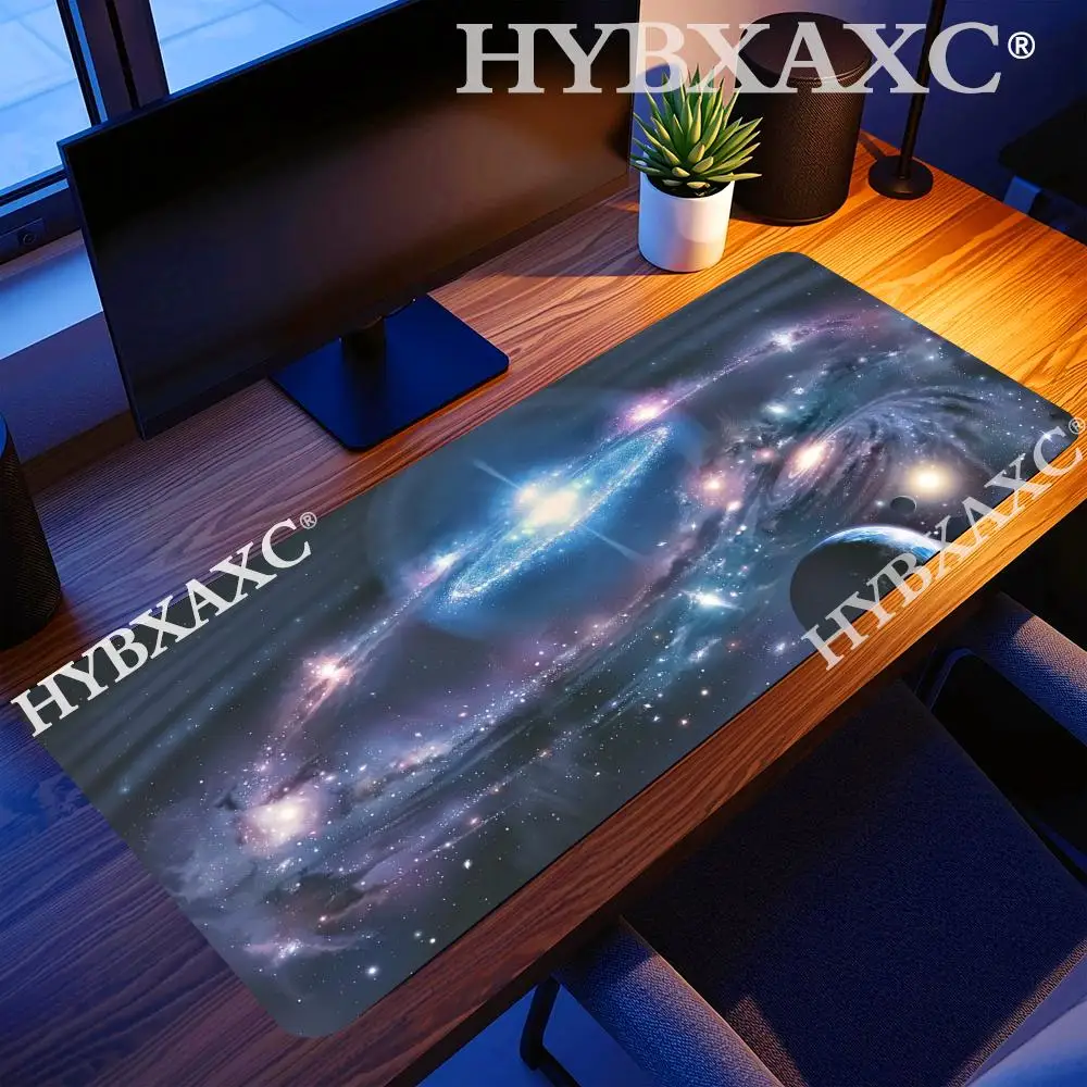 HYBXAXC Galaxy Nebula Gaming Mouse Pad Purple Blue Starry Sky Desk Mat Rubber Keyboard Pad for Daily Office Work and Gaming
HYBXAXC Galaxy Nebula Gaming Mouse Pad Purple Blue Starry Sky Desk Mat Rubber Keyboard Pad for Daily Office Work and Gaming