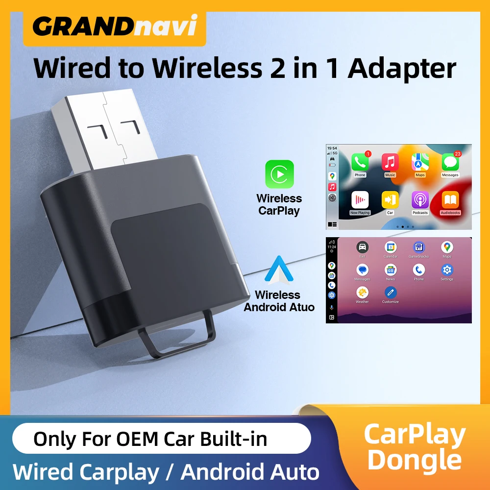 NEW Wireless CarPlay Android Auto Wireless Adapter Smart Mini Box Plug And Play WiFi Fast Connect Universal Dongle For OEM Car
NEW Wireless CarPlay Android Auto Wireless Adapter Smart Mini Box Plug And Play WiFi Fast Connect Universal Dongle For OEM Car