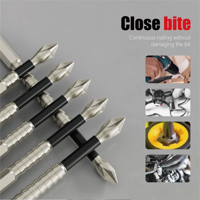 N04R Anti Slip Screwdriver Bits, 12-Piece High-Magnetic Screwdriver Drill Bit Set, 25 50 65 70 90 150Mm Drill Bit Set
N04R Anti Slip Screwdriver Bits, 12-Piece High-Magnetic Screwdriver Drill Bit Set, 25 50 65 70 90 150Mm Drill Bit Set