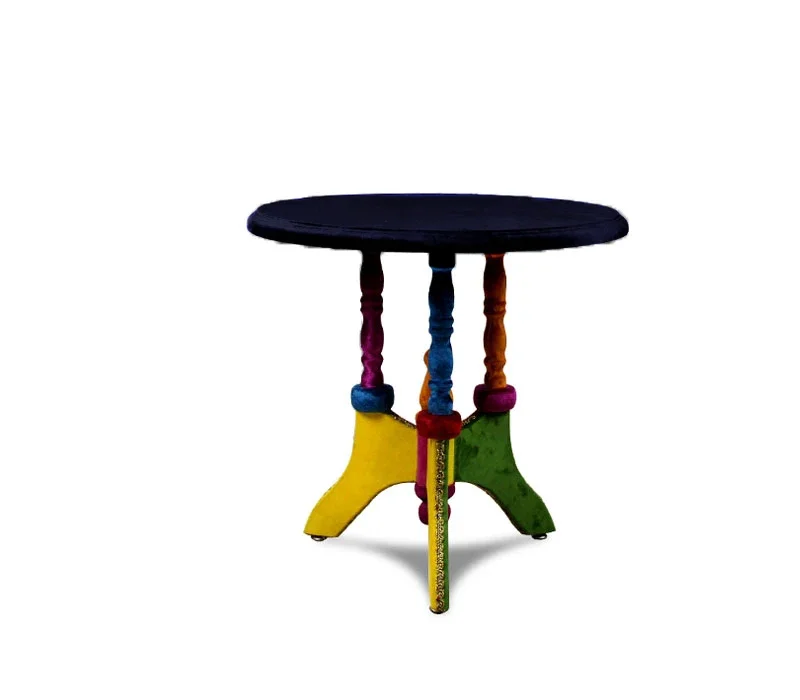 X Nordic designer contrasting colors solid wood coffee table simple balcony small round table small apartment sofa edge table
X Nordic designer contrasting colors solid wood coffee table simple balcony small round table small apartment sofa edge table