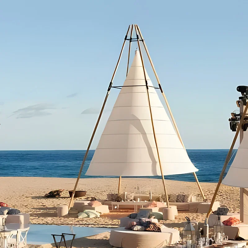 Outdoor bamboo tent lantern hotel canopy camping cone awning restaurant
Outdoor bamboo tent lantern hotel canopy camping cone awning restaurant