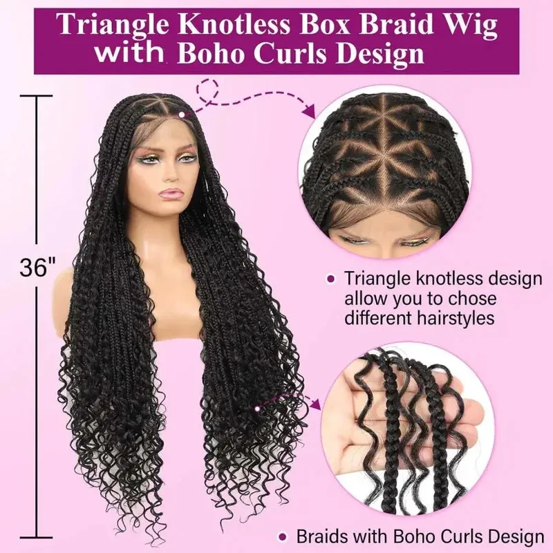 25COSBox 36-дюймовый полный кружевной плетеный парик Синтетический 3x твист-косички Парик для женщин Хвост-завиток Прозрачный кружевной детский модный парик 
25COSBox 36-дюймовый полный кружевной плетеный парик Синтетический 3x твист-косички Парик для женщин Хвост-завиток Прозрачный кружевной детский модный парик