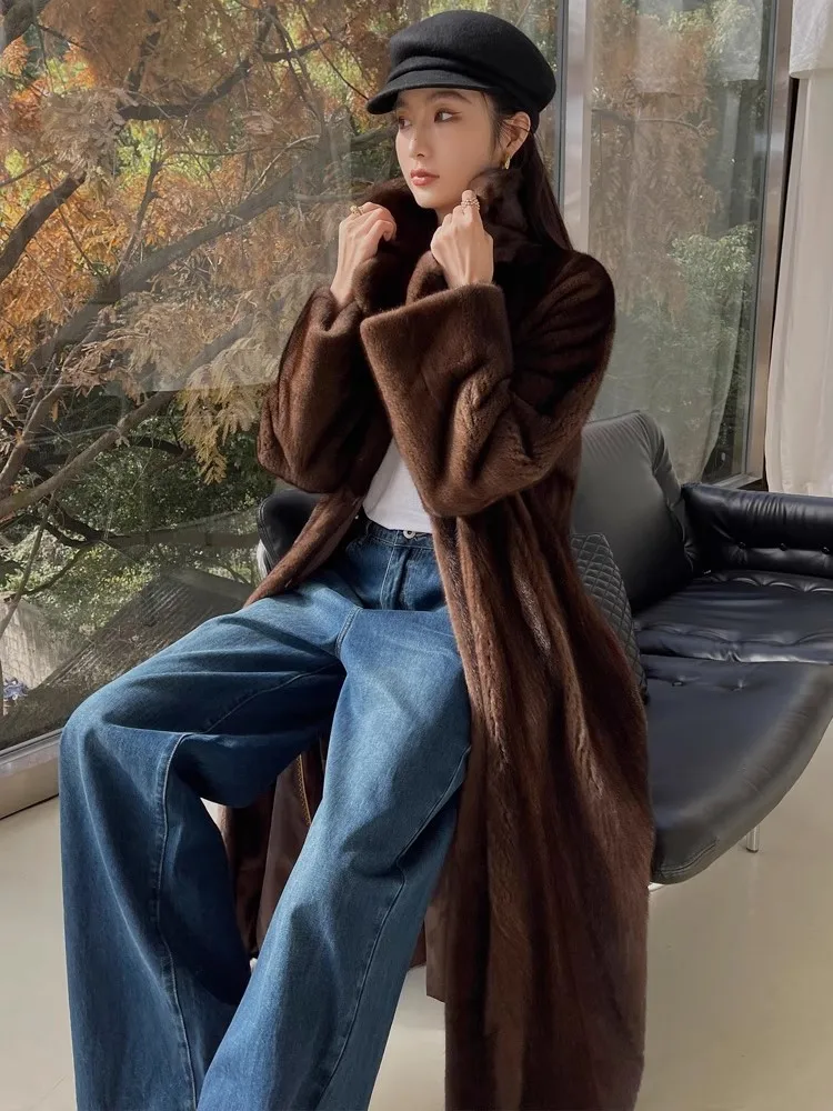 Lautaro Осень Зима Длинное Роскошное Элегантное Шикарное Толстое Теплое Пуховое Мягкое Коричневое Искусственное Норковое Пальто для Женщин Стильное Меховое Пальто 2025 шуба искусственный мех шубка женская 
Lautaro Осень Зима Длинное Роскошное Элегантное Шикарное Толстое Теплое Пуховое Мягкое Коричневое Искусственное Норковое Пальто для Женщин Стильное Меховое Пальто 2025 шуба искусственный мех шубка женская