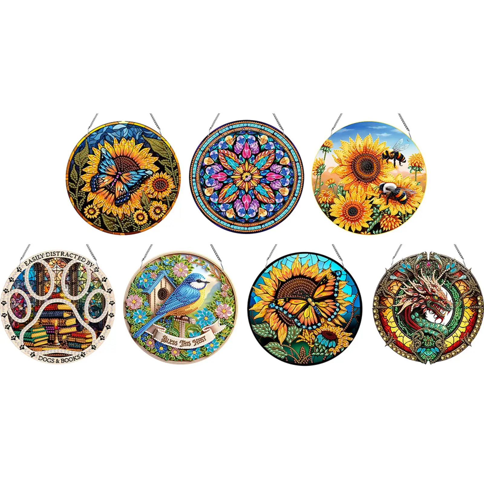 2D Flat DIY Diamond Painting Set Rhinestone Diamond Art Window Pendants Hanging Diamond Art Kits Wall Decor for Home & Windows
2D Flat DIY Diamond Painting Set Rhinestone Diamond Art Window Pendants Hanging Diamond Art Kits Wall Decor for Home & Windows
