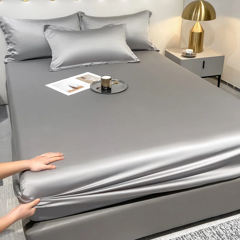 100% Mulberry Silk Fitted Bed Sheet with All Around Elastic Band Luxury Smooth Soft Mattress Cover Single Double King Queen Size
100% Mulberry Silk Fitted Bed Sheet with All Around Elastic Band Luxury Smooth Soft Mattress Cover Single Double King Queen Size