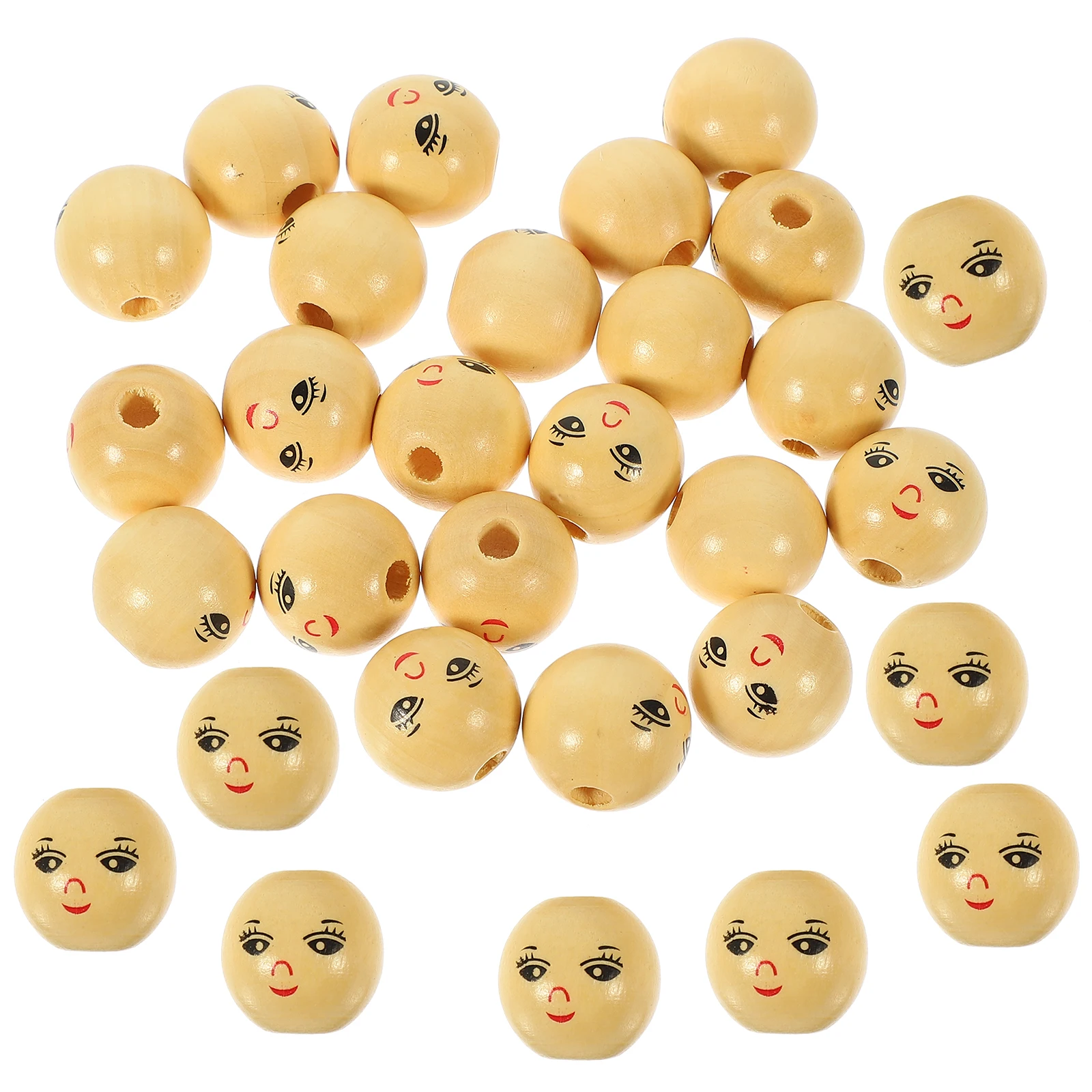 60pcs Smile Face Wooden Beads 14MM Round DIY Craft for Bracelets Necklaces Jewelry Making Large Hole Smooth Surface
60pcs Smile Face Wooden Beads 14MM Round DIY Craft for Bracelets Necklaces Jewelry Making Large Hole Smooth Surface