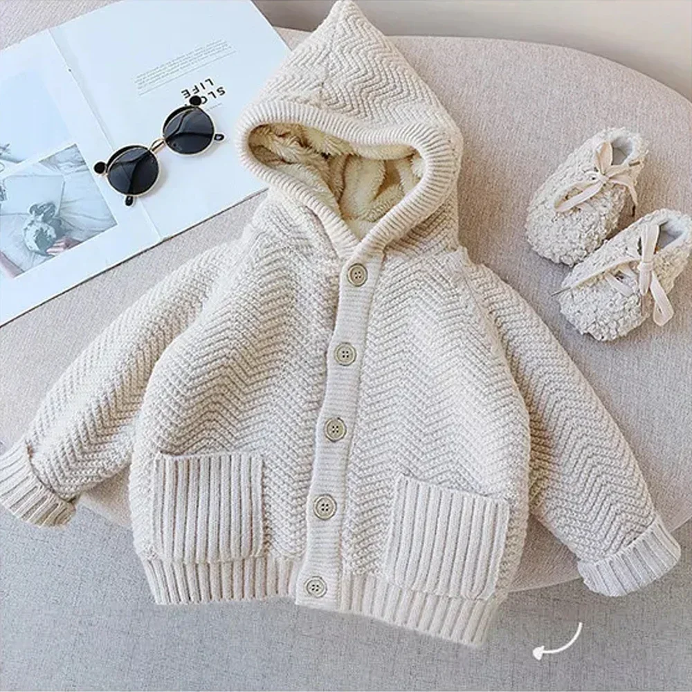 Baby Girls Boys Fleece Cardigan Kids Solid Sweater Toddler Knitted Jacket 2024 Fall Winter 1 To 8Yrs Children's Clothing Casual
Baby Girls Boys Fleece Cardigan Kids Solid Sweater Toddler Knitted Jacket 2024 Fall Winter 1 To 8Yrs Children's Clothing Casual