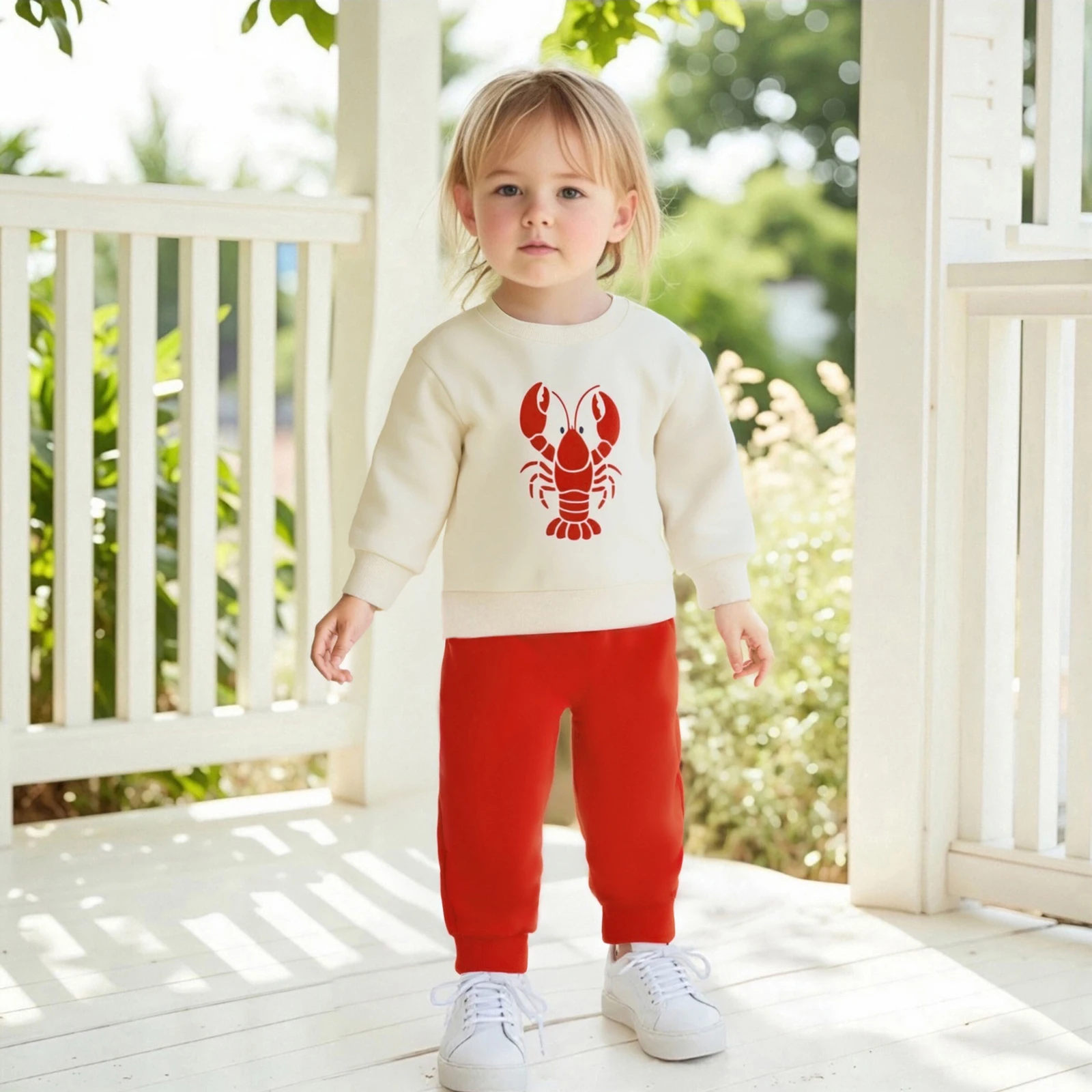 Baby Autumn Clothing Fall Outfit Set Lobster Print Long Sleeve Crew Neck Tops and Elastic Waist Pants for Infant Toddler
Baby Autumn Clothing Fall Outfit Set Lobster Print Long Sleeve Crew Neck Tops and Elastic Waist Pants for Infant Toddler
