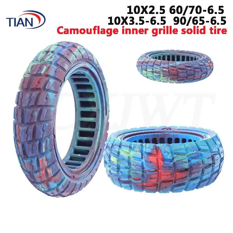 10X2.5 60/70-6.5 inner grid camouflage solid tire 10X3.5-6.5, solid explosion-proof anti-skid electric scooter, tire replacement
10X2.5 60/70-6.5 inner grid camouflage solid tire 10X3.5-6.5, solid explosion-proof anti-skid electric scooter, tire replacement