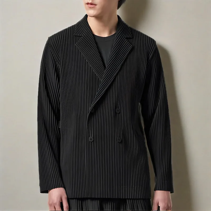 Плиссированный костюм Miyake, новинка лета 2023, драпированный однотонный свободный двубортный повседневный пиджак премиум-класса, женская одежда
Плиссированный костюм Miyake, новинка лета 2023, драпированный однотонный свободный двубортный повседневный пиджак премиум-класса, женская одежда